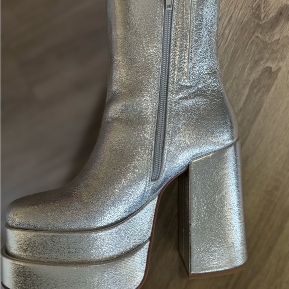 Silver platform cobra boots - Picture 6 of 10